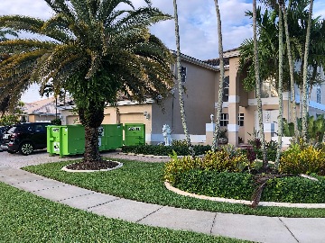 fort lauderdale dumpster rental with walk-in doubl